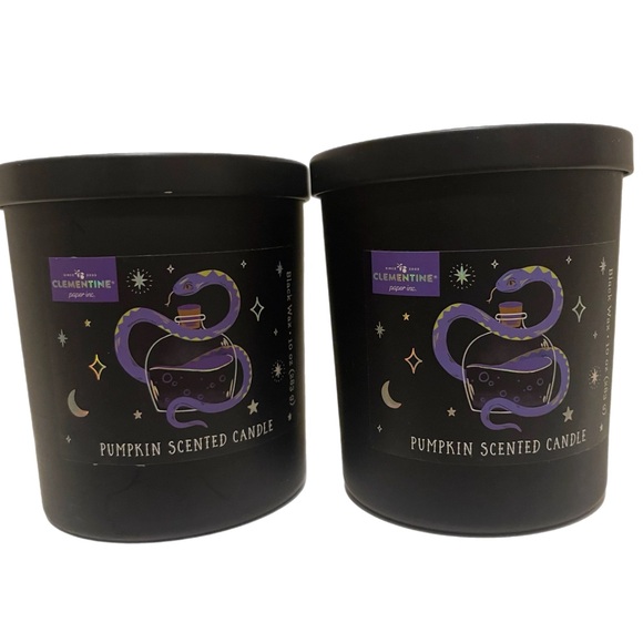 NWT! 🎃 CLEMENTINE 10 Oz. Pumpkin / Skulls Halloween  Jar Candle w/Decorative Lid - Picture 4 of 5
